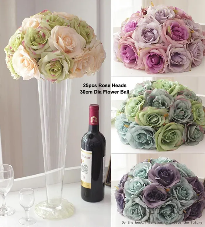 50 st Hoge Kwaliteit Spiring Color Silk Flower Head Rose Wholesale White Rose Flower Heads 4.2 inch Artifical Satin Rose Heads for Wedding Wall