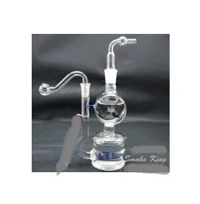 Cachimbo de água de vidro do moinho de vento ---- tubulação de óleo bongos de vidro tubulação de água grossa pyrex mini heady líquido sci tubulação de água, cor de entrega aleatória