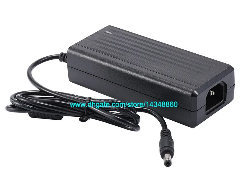 50 adet AC DC Adaptörü 12 V 5A Güç Kaynağı ile 60 W Kordon Kablo 5050 3528 LED Şerit Işık Için LED Ekran IC Ile LCD Monitör Çip