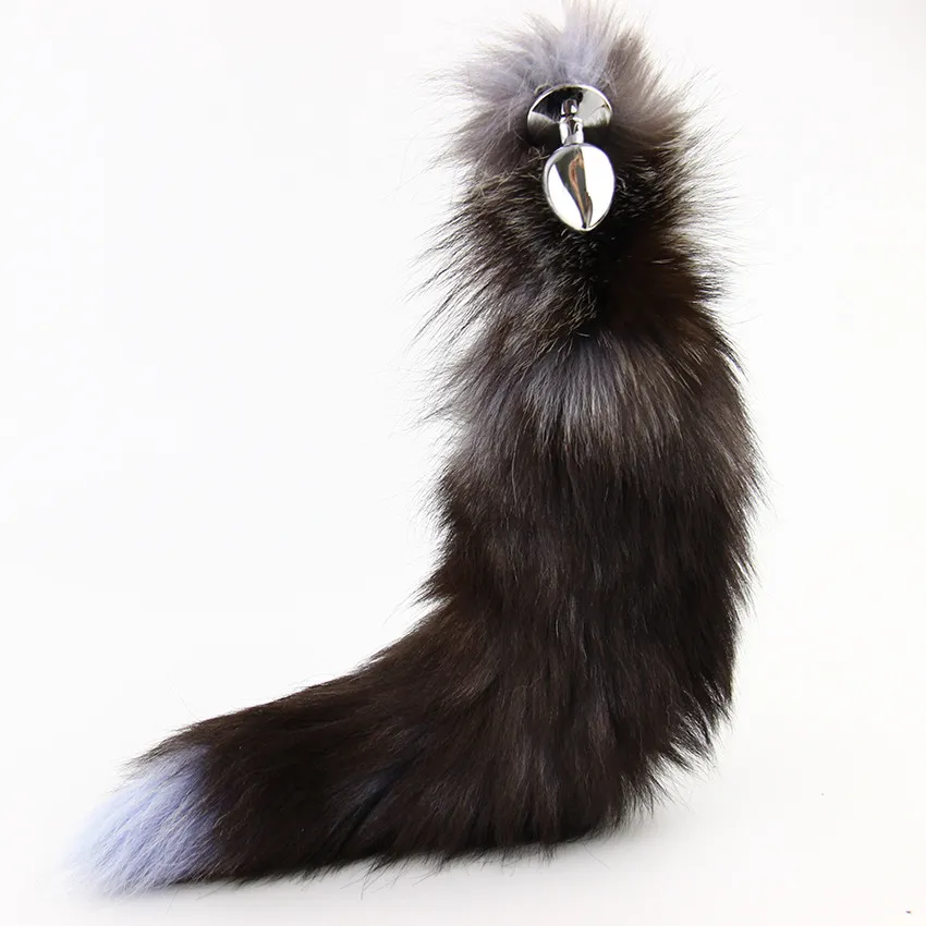 Metal Anal Toys Fox Tail Anal Plug Erotic Toys Butt... From Qiangpei,  $14.73