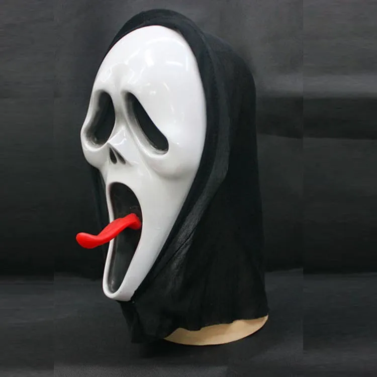  behanco Halloween Scream Mask Ghost Face Mask Halloween Full  Face Mask Scary Face Ghost Festival Screaming Mask (Red Spit Tongue*2pcs) :  Clothing, Shoes & Jewelry