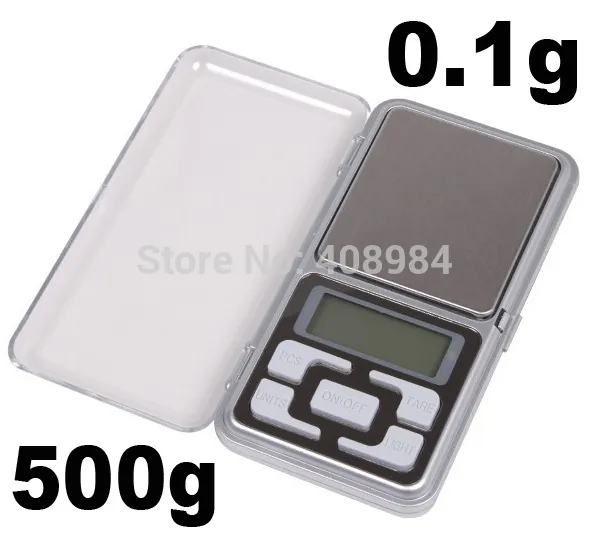 Vente chaude livraison gratuite Mini 500g/0.1g affichage numérique Balance numérique de poche bijoux Balance de poids