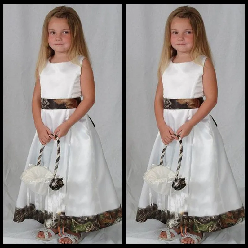 Realtree Camouflage Flower Girls Dresses 2020 Wedding Party Camo Flower ...
