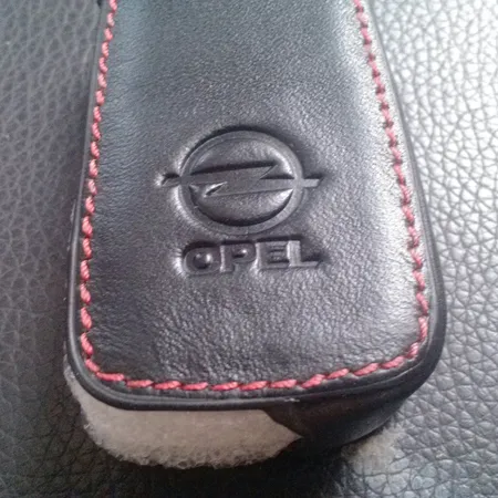 Vauxhall Opel Astra J Auto-Schlüsselanhänger, echtes Leder, Schlüsseletui,  3-Tasten-Fernbedienung, Autoschlüssel-Shell, Kettenring, Autozubehör2562