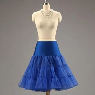 Nowe przybysze długość herbaty Krótka sweotka kolanowa spódnica silps Silps Crinoline Bridal Petticoat Underskirt Ballerina spódnica WS0036943549