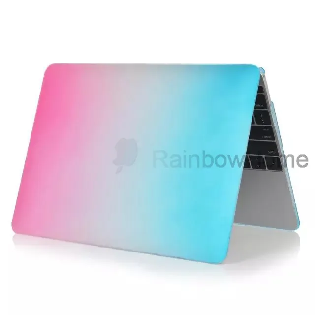 Dazzle Color Housse de protection rigide en caoutchouc mat pour MacBook Air Pro avec Retina 12, 13, 15