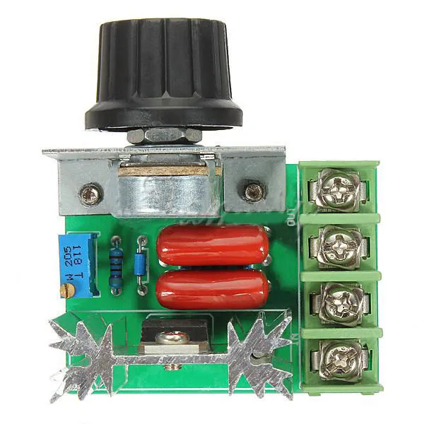 Régulateur De Vitesse/tension SCR 25A 2000W - 7 Pièces, Réglable 50-220V, Pour Moteurs, Lampes, Chauffage, Soudure - 10