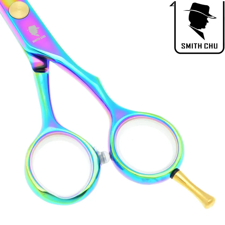 5.5 pouces SMITH CHU en acier inoxydable cheveux ciseaux de haute qualité ciseaux de coupe de cheveux amincissement ciseaux outil de cheveux de coiffeur livraison gratuite, LZS0048