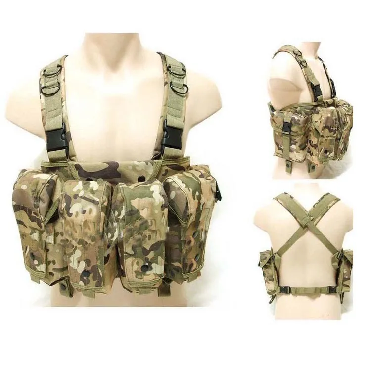 Tactical Hunting Chest Rig stor kapacitet magbärare 7 Pocket Combat Airsoft Paintball Vest HT1301968903