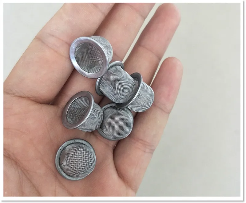 10pcs Quartz crystal smoking pipe metal filter accessories wholesale prices low