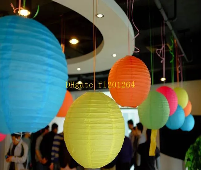 16" 40cm Chinese Round Paper Lanterns For Wedding Party Home Hanging lamps festival Decoration favor