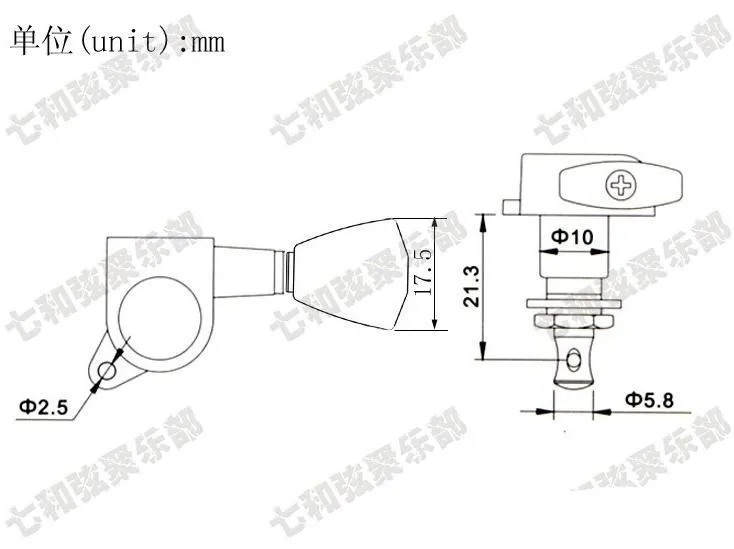 Acessórios de guitarra de set para seqüências de guitarra elétrica Button Tuning Pegs Keys Tuner Machine Heads Parts2945805