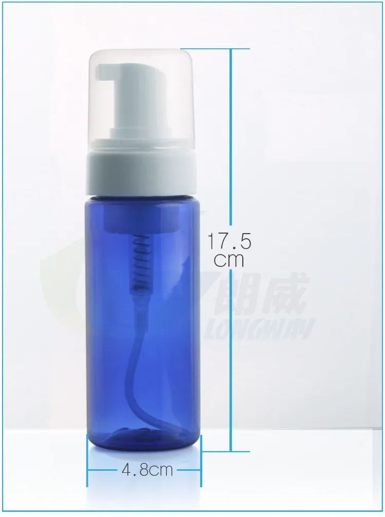 150ml luftfri plastskumflaskpump Vakuumflaska Kosmetisk och förpackning Handtvätt flytande flaska WEN4297