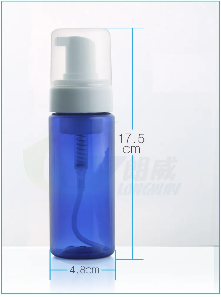 150ml 공기가없는 플라스틱 거품 병 펌프 진공 병 화장품 및 포장 손 세척 액체 병 wen4297