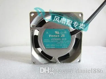 원래 VE50B5-913 220V 8CM 80 * 80 * 25 SERVO 2 선 AC 알루미늄 프레임 냉각 팬