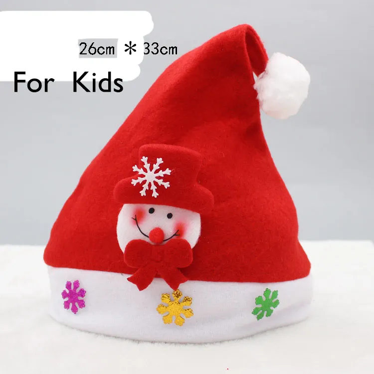 Sombrero de Navidad LED para niños y adultos, sombreros de fiesta, accesorios rojos de Papá Noel, decoraciones para fiesta de Navidad