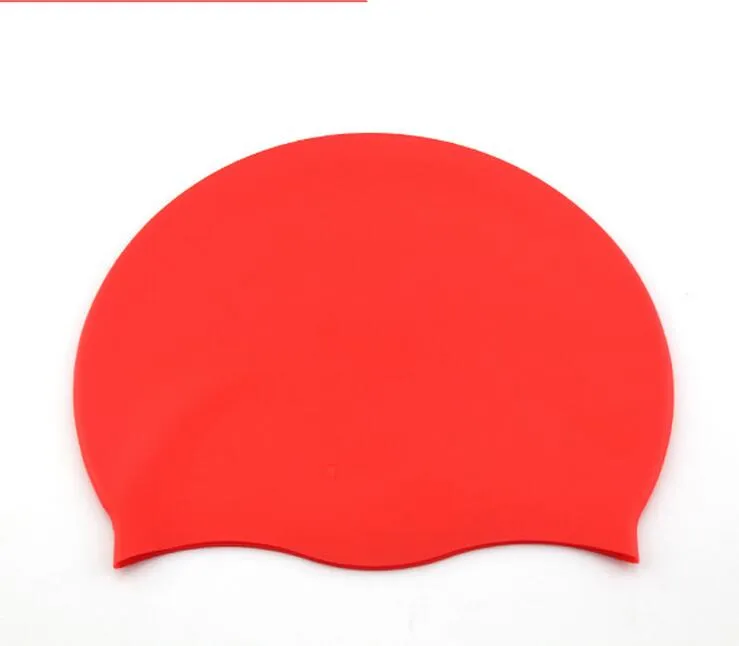 Högkvalitativ silikonmaterial öronflingor Swimming Cap Summer Season Unisex Swimg Pooll Mössor för män och kvinna latex simma hattar