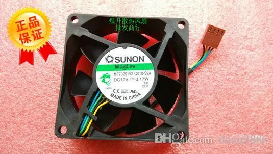 SUNON 7025 70 * 70 * 25 MM DC12V 3.17 W MF70251V2-Q010-S9A ventilador de refrigeração de 4 fios