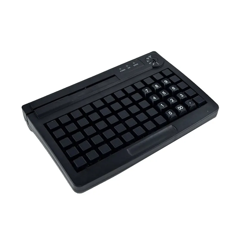 KB60 USB programmable keyboard with electronic lock PS2 Optional Small Keyboard with magnetic card reader