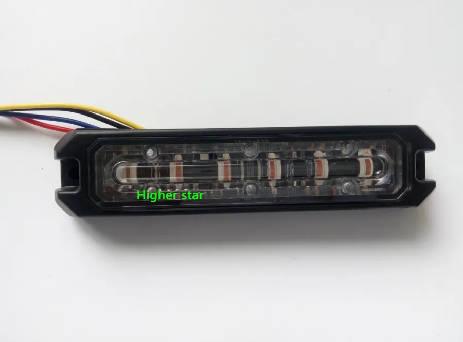 6*3W Bright Led Car Grill Warning Lights,Strobe Light,Emergency,23flash