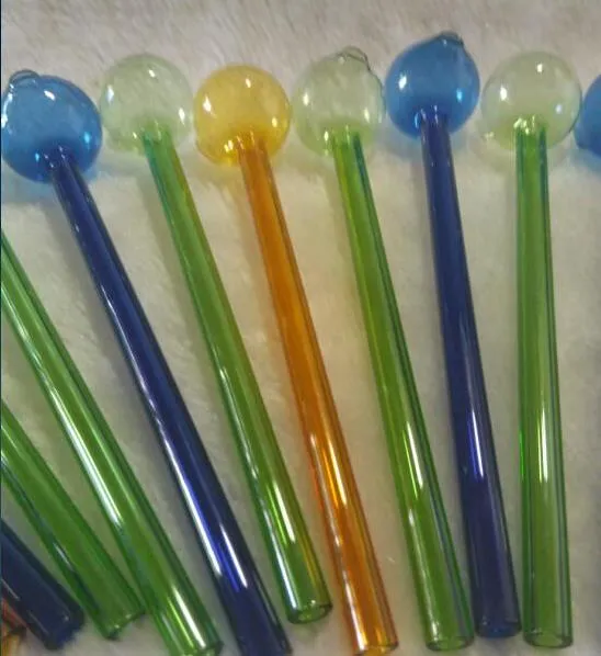 Pot en verre de couleur de 15 cm ----- tuyaux incurvés tuyaux plates-formes pétrolières tuyaux à main en verre conduites d'eau en verre Pipe pour fumer des narguilés du fabricant