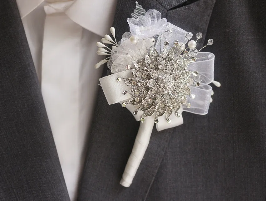 Corsages Broche Nupcial Corsages Jóia Do Casamento de Alta Qualidade Moda Requintada Mens Etiqueta Do Negócio Reunião Anual Roupas Decoração