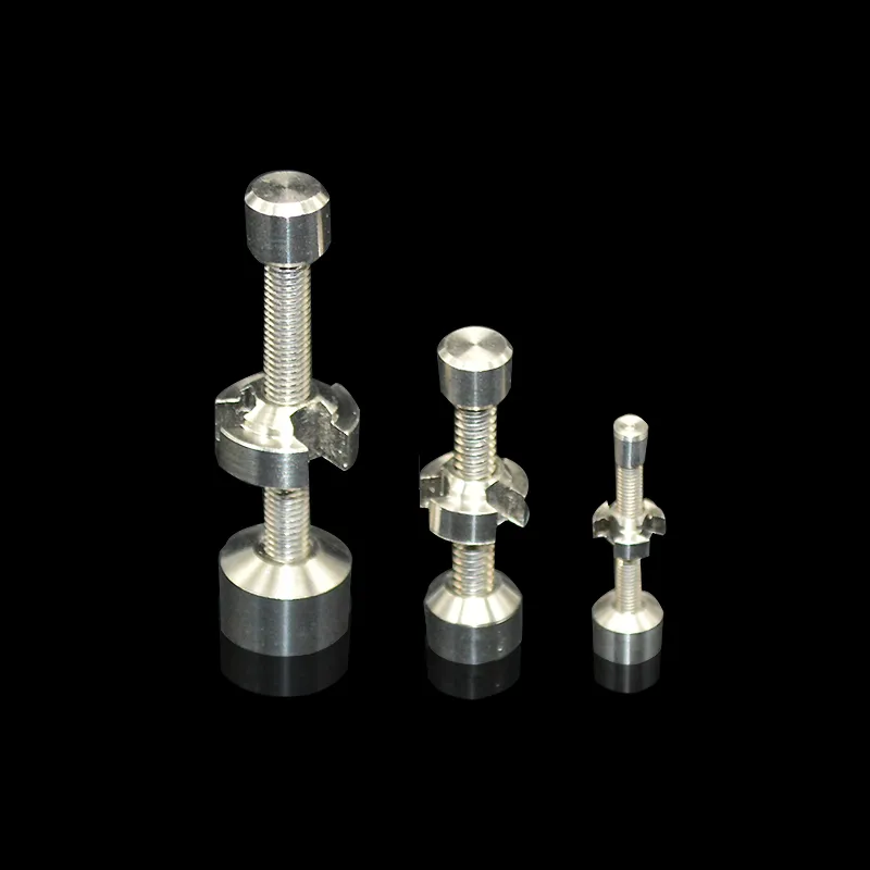 티타늄 네일 10mm 14mm 18mm 흡연 금속 파이프 클릭 n vape for Incense Globe Dab Oil Rig