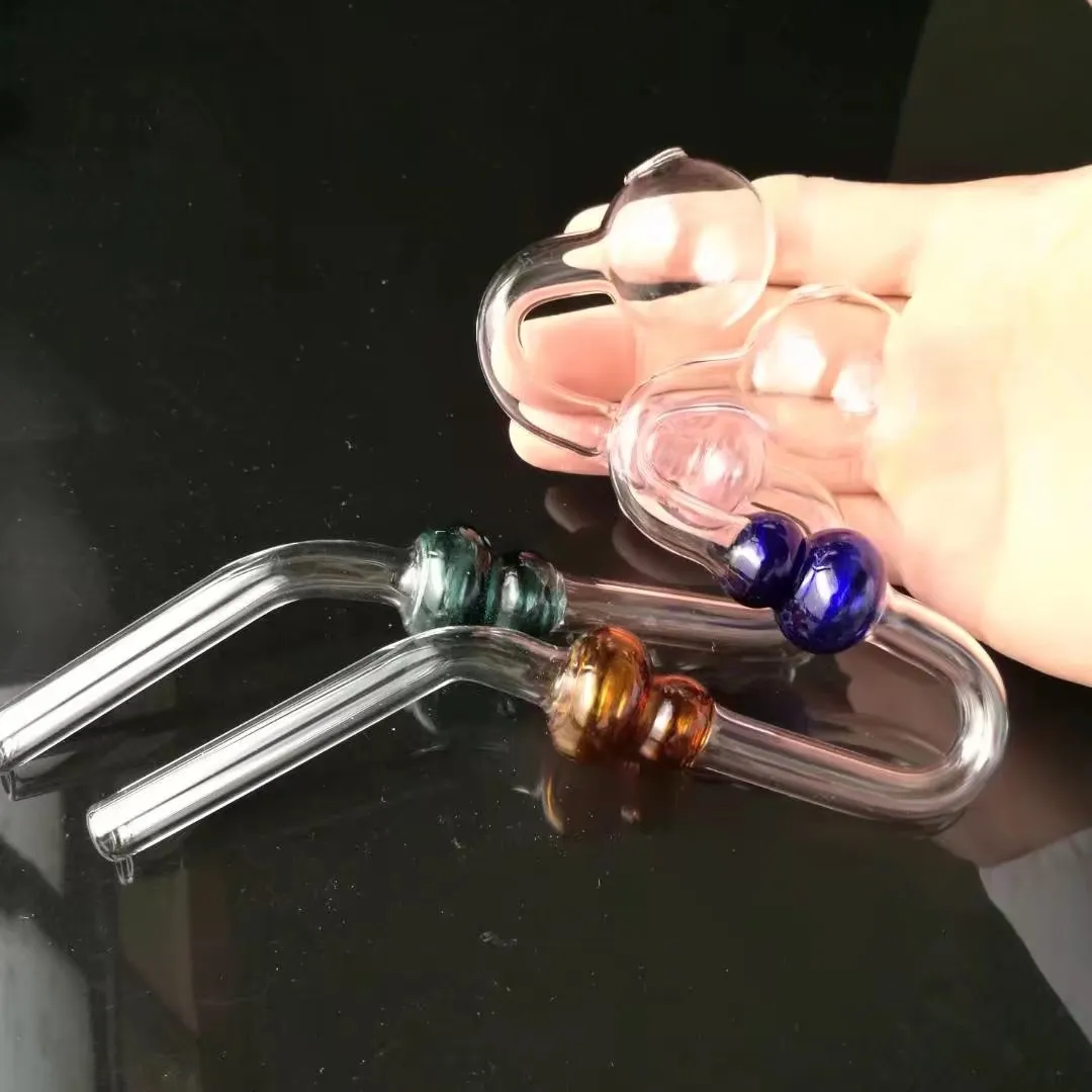 Nouveau pot de serpent de gourde de couleur Accessoires de bangs en verre en gros, pipe à eau pour fumer, livraison gratuite