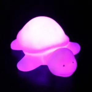 Nouveauté Animal Grenouille Chien Tortue Sept Couleurs Modifiable Led Clignotant Veilleuses Lampe Jouets pour Nouvel An/Noël/Anniversaire/Nouveauté Cadeaux