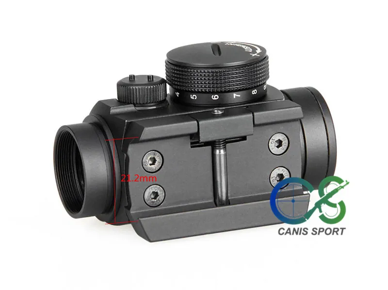 PPT Nuovo Arrivo Tattico 1x Red Dot Scope Ingrandimento 1X Nero Sport All'aria Aperta Mirino CL201065125030