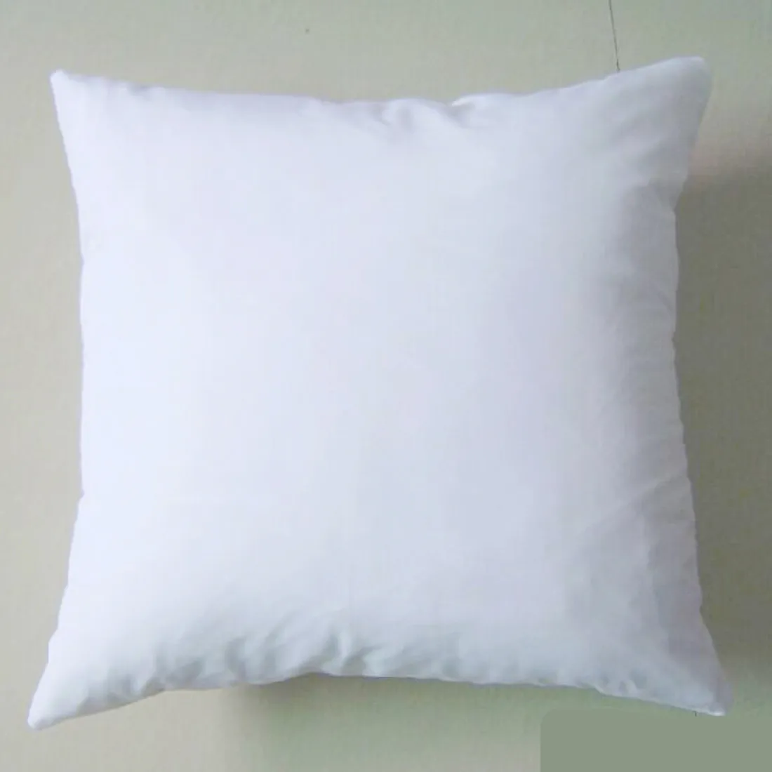 poly plain white DIY Blank Sublimation pillow case pillow cover 150gsm fabric 40cm 50cm square white pillow case for DIY print/paint