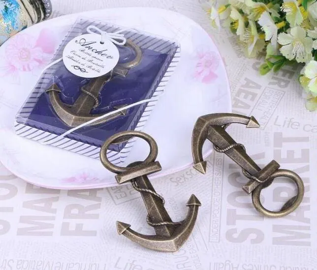 Fashion Hot Party Favor Wedding Birthday Vintage Aeneous Anchor Shaped Bottle Opener Beer Opener KD1