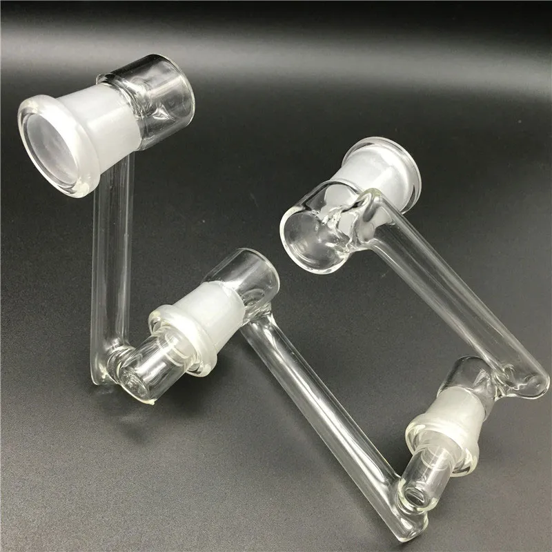 Gruby szklany rozwijany adapter wspólne szlifowanie usta 14mm 18mm męski żeński mocny szklany adapter opuszczany platformy wiertniczej