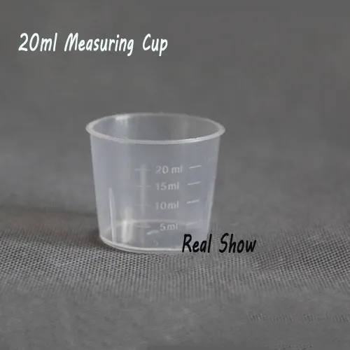 20 مل قياس PP كوب القهوة/ماء أدوات كوب البلاستيك مع مقياس /الكثير