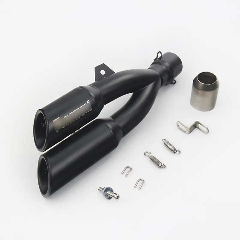 Slakerbe Motorrad Auspuffhalterung Universal - Edelstahl Gummi Halterung 115mm