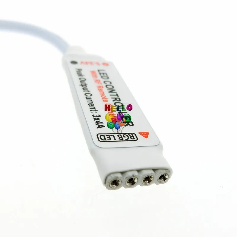 LED RGB Denetleyicisi DC5V24V 12A 17KEY MINI RF Kablosuz Uzak Dimmer 5050 3528 RGB Esnek Strip Light9946885