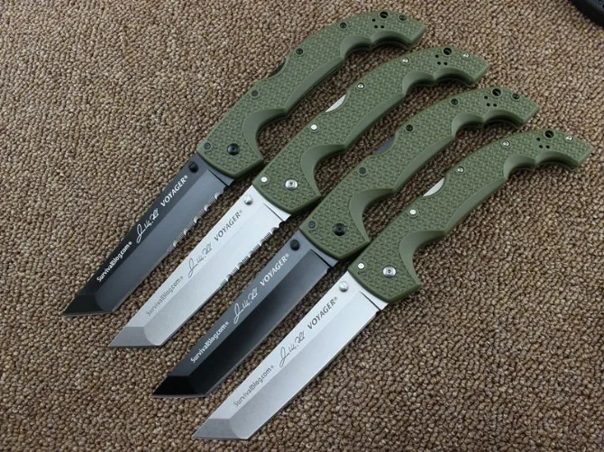 I più recenti coltelli in acciaio freddo Serie Navigator Voyager Big Big Folding Kife Utility Knifes Knifes Hunting Tactical Outdoor Camping Strumento 10 tipi