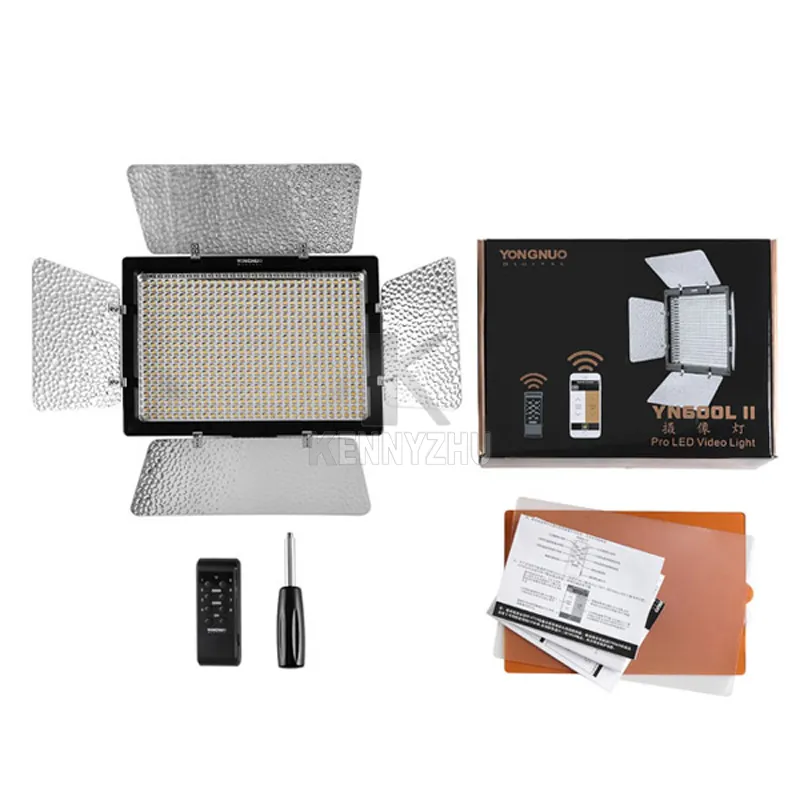Yongnuo YN600L II 3 パック LED ビデオ ライト パネル 二色...を 