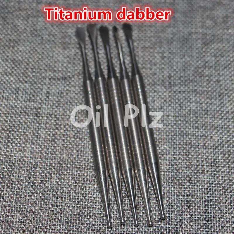 hand tools Stainless steel e cigarette dabber tool titanium dab nail for wax dry herb glass ago g5 vgo skillet atmos micro atomizer vaporizer pen