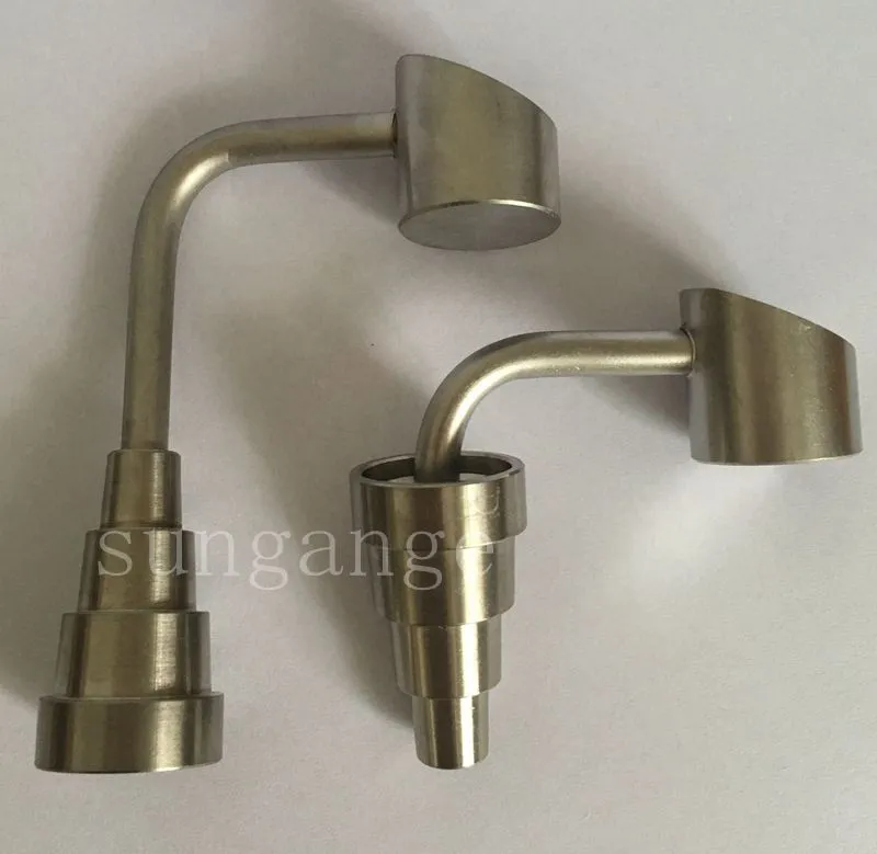 Newest 6 in 1 10mm&14mm&18mm Male or Female Banger Titanium Nail SILIKA SIDE ARM DOMELESS TITANIUM NAILS