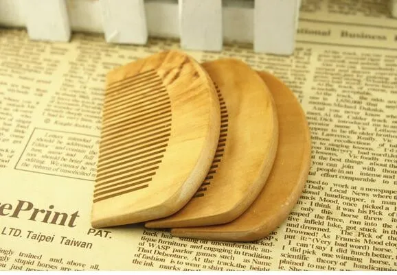 Natural Wooden Comb Beard hair brush Pocket wood Combs Hair massage Har care styling tool XB1