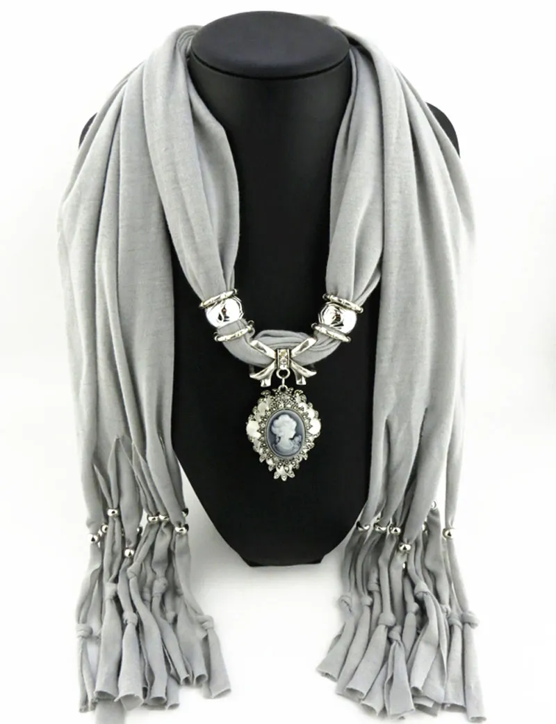 Newest Fashion Scarf Direct Factory Jewelry Tassels Scarves Women Beauty Head Necklace Scarves From China7328134