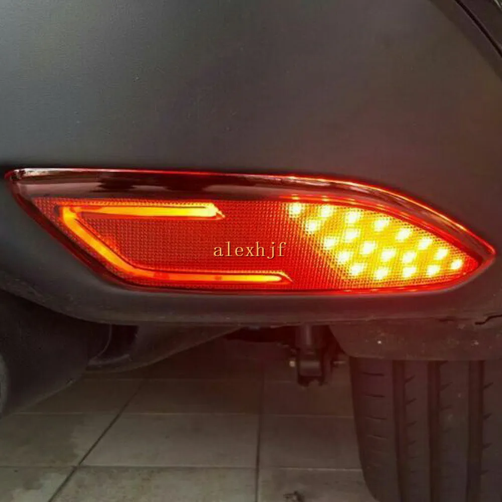 Auto LED-remverlichting + LED-lichtgeleider Nachtrijden Lichtkast voor Honda VEZEL HRV HR-V, LED-achterbumper Mistlamp, 1 Set / partij