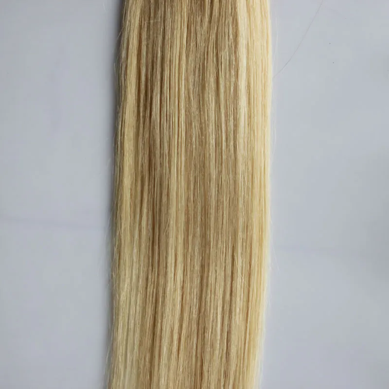 #613 Estensioni capelli con micro loop Bleach Blonde 50 g di estensioni micro link con perline 50 ciocche