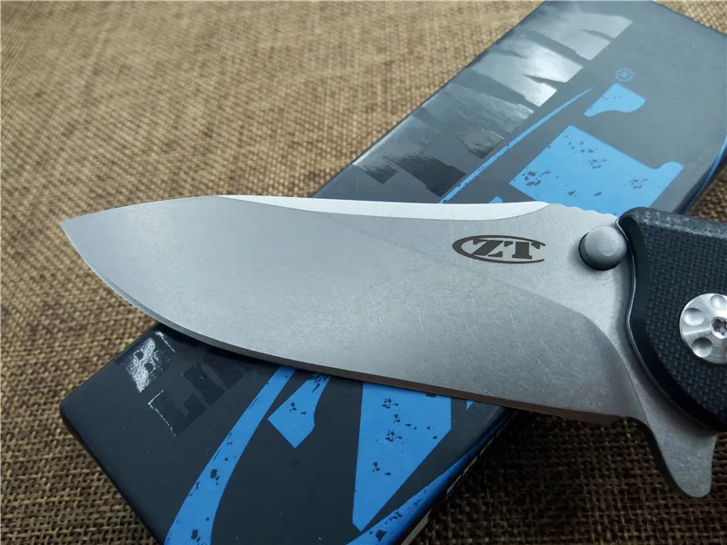 Coltello chiudibile ZERO TOLLERANZA ZT0562 Coltello tascabile con cuscinetto a sfere G10 Maniglia Utility Caccia da campeggio esterna Sopravvivenza Coltello edc