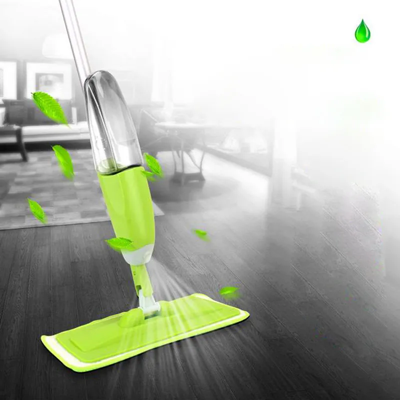 2017 New Water Spray Squeeze Magic Mops Piętro Czyszczenie Wielofunkcyjne Aluminium Pole Microfiber MOP MOP Household Cleaning Tools