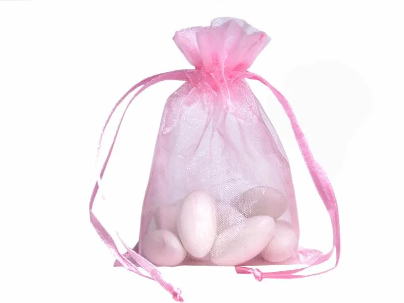 100pcs Organza Paking Torby torebki biżuterii Favours świąteczne imprezowe torba na prezent 9 x 12 cm (3,6 x 4,7 cala)