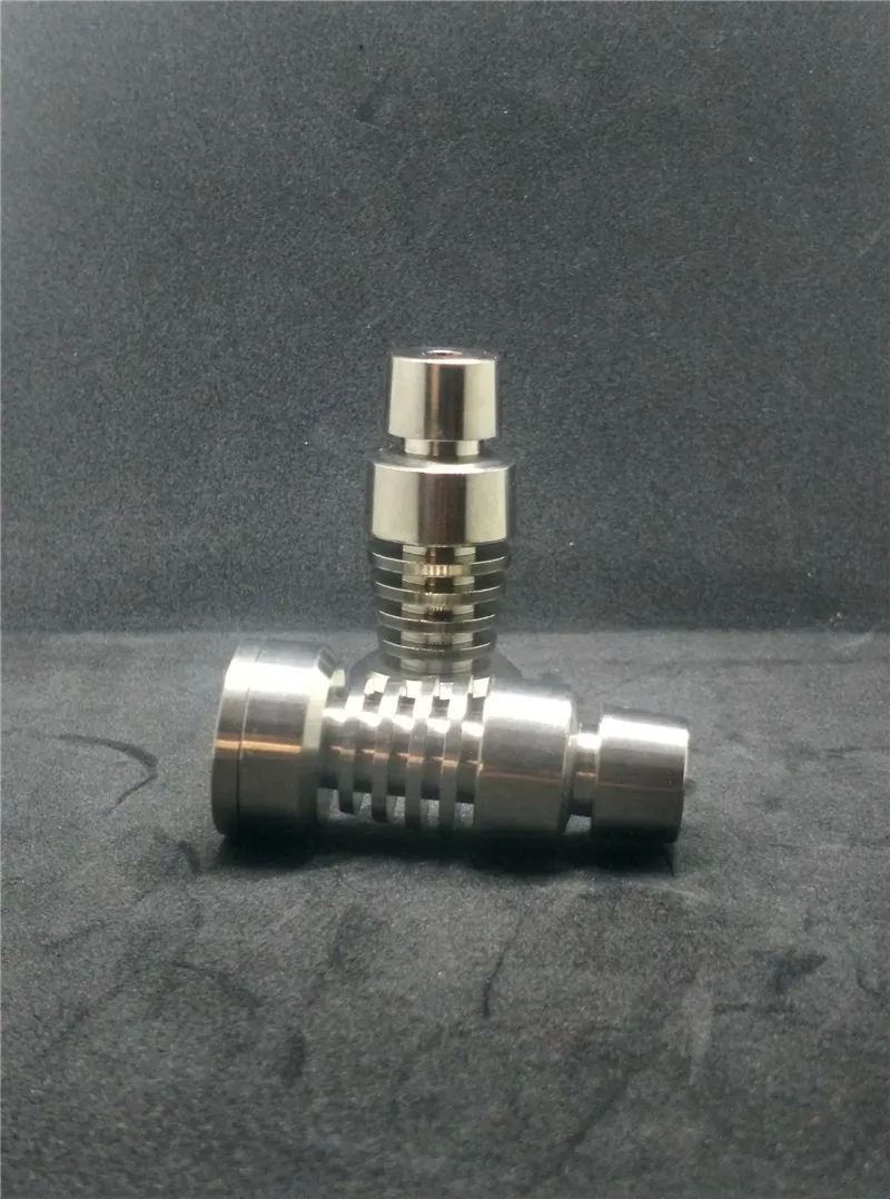 Deux fonctionnalités Domeless Titanium Nail Smoking TI Nails 14mm / 18mm Mâle Grade 2 GR2 ongles Ti-Tanium Convient à 14 / 18mm Cire DAB DAB Verre Eau Bongs