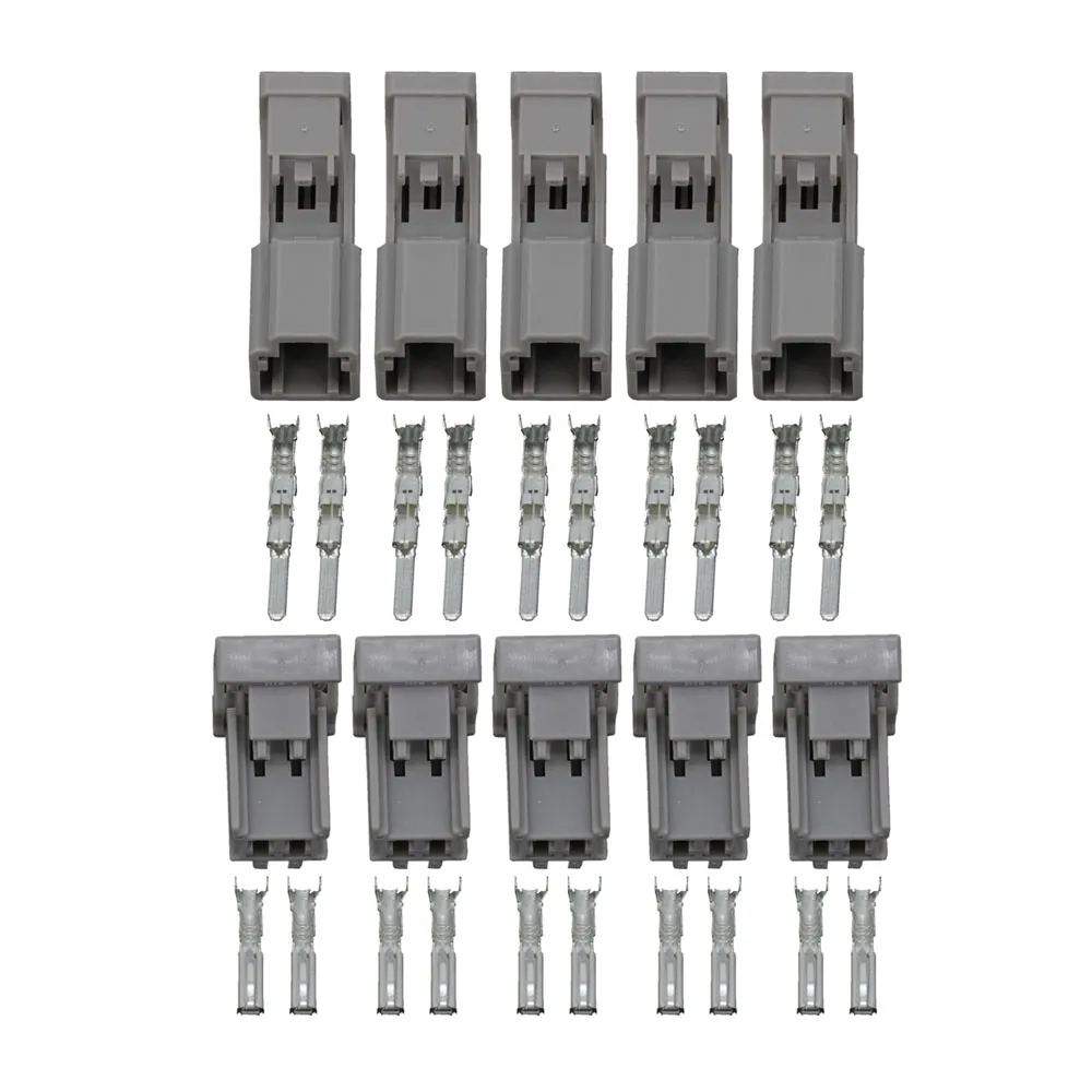 6098-0239 / 0240 erkek ve terminal DJ7026-2.2-11 ile dişi Nissan Honda gövde kilit göbeğini 5 Setleri 2 Pin Adaptör araç konektörü / 21