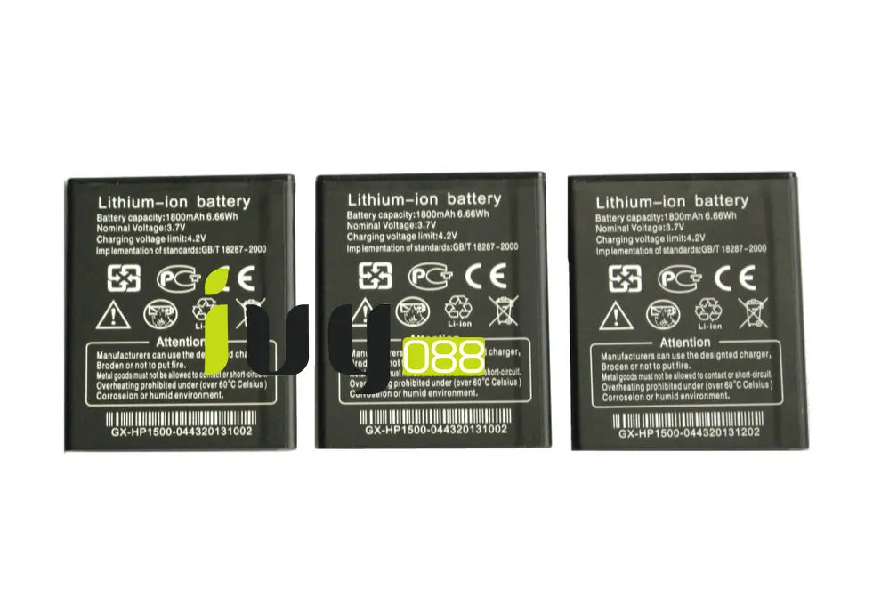 3 adet / grup THL Için 100% Orijinal 1800 mAh Lityum-iyon Pil W100 W100S Akıllı Telefon Pilleri Batteria Batterie